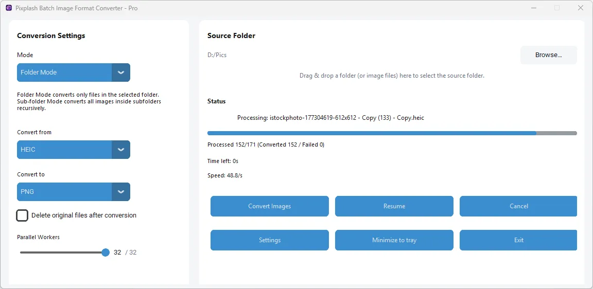47 RAW Formats supported