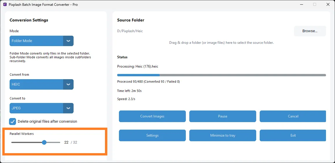 Step 5 – Adjust parallel workers count